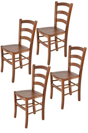Tommychairs Tommychairs Set 4 Sillas Venice En Haya Nuez Claro
