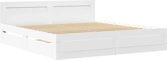 vidaXL Estructura De Cama Con Caj&oacute;n 193 X 203 Cm Madera De Ingenier&iacute;a Vidaxl