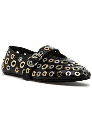 Jeffrey Campbell Womens Grommet Shoe In Black