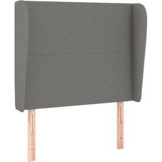 vidaXL Testiera ad Orecchio Grigio Scuro 83x23x118/128 cm in Tessuto - Vidaxl