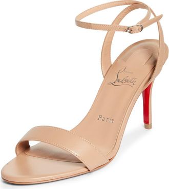 Christian Louboutin Miss Z Ankle Strap Sandal in Blush/Lin Blush at Nordstrom, Size 10.5Us
