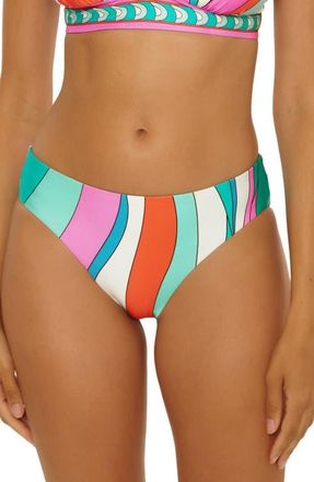 Trina Turk Apollo Reversible Hipster Bikini Bottoms in Multi at Nordstrom, Size 10