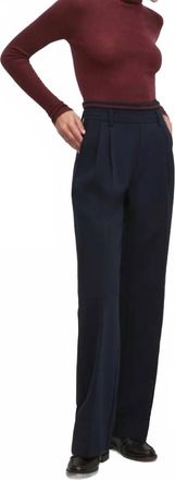 Favorite Daughter Varsity Pull-On Pants In Navy/vino