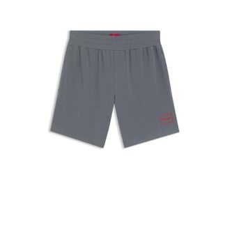 HUGO BOSS Logo-print loungewear shorts in stretch cotton