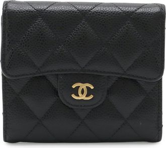 Chanel Black Grained Calfskin Coin Purse/Coin Case (Pre-Owned)