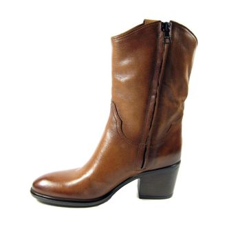 Mjus Schoenen, Dames, Bruin, 39 EU, Leer, L47201 Enkellaarsjes