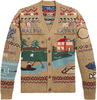 Polo Ralph Lauren Relaxed Fit Scenic Wool Cardigan 710b23902001