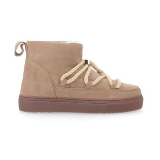 INUIKII Klassieke Lage Beige Winterlaarzen - Dames - Winterlaarzen - Beige - 37 EU - Leer - Schoenen