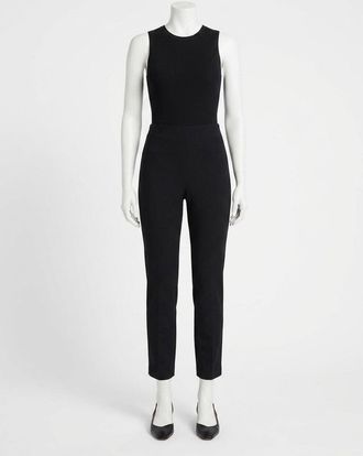 Spanx Perfect Fit Ponte Slim Straight Pant In Black