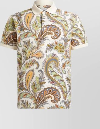 Etro roma polo shirt paisley print
