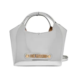 Love Moschino Handbags, female, Gray, Size: ONE SIZE Love Moschino Bags.. Silver