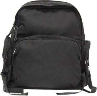 Prada Pre-owned Tessuto Montagn Vz 0052 Rugzak - Heren - Vintage Rugzakken - Zwart - ONE Size - Nylon - Vintage