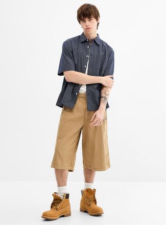 Redefined Rebel Mens Corduroy long Bermuda Shorts Baggy fit