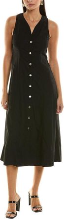 Proenza Schouler White Label Drapey Suiting Button Front Midi Dress