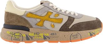 Premiata Beige/Bruin Mick Sneaker - Heren - Sneakers - Beige - 43 EU - Schoenen