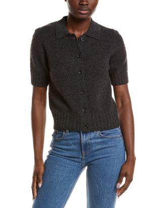 Naadam Premium Cashmere Collared Cardigan