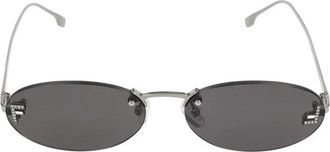Fendi First Crystal Zonnebril - unisex - Zonnebrillen - Grijs - 54 MM - Accessoires