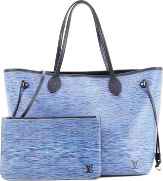 Louis Vuitton Neverfull Epi Leather MM tote bag - Blauw