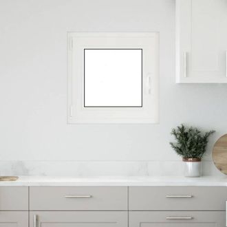 vidaXL Ventana De S&oacute;tano risor 50x50 Cm Oscilobatiente Din Izquierda Antracita Vidaxl