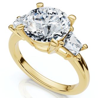 Pompeii3 Certified 3 3/4Ct Kiran Diamond Engagement Ring 14k Gold