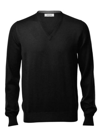 Gran Sasso V-neck sweater - Black