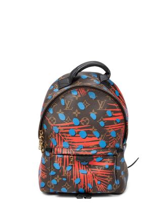 Louis Vuitton 2016 Monogram Jungle Dots Palm Springs backpack - Brown