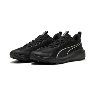 Puma Laufschuh PUMA SKYROCKET LITE TRAIL WTR, Herren, Gr. 42,5, schwarz (puma schwarz, puma silber), Textil, Schuhe Laufschuh