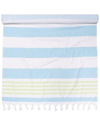 Superior Discontinued Superior Coastal Resort Stripe Fouta Beach Cotton Towel With Tassels