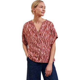 Celtic & Co. Printed Drop Shoulder Top in Pink Wavy Animal at Nordstrom, Size 14