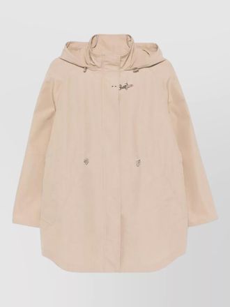Fay hooded midi parka coat