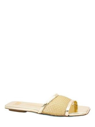 Valentina Rangoni Calliope Slide Sandals in Gold at Nordstrom, Size 8.5