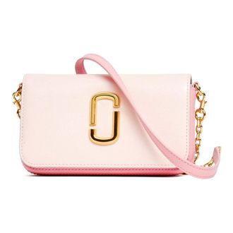 Marc Jacobs Snapshot J-Marc On-Chain Portemonnee - Dames - Schoudertassen - Roze - ONE Size - Leer - Tassen