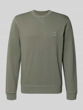 Boss Orange by Hugo Boss BOSS Orange Relaxed Fit Sweatshirt aus reiner Baumwolle Modell WESTART in Oliv, Gr&ouml;&szlig;e XXXL