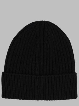 Moncler L20973B00001_04761999 Virgin Wool Beanie - Black