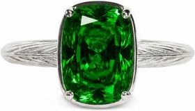 Sterling Forever Sterling Silver Mini Emerald Ring at Nordstrom, Size 10