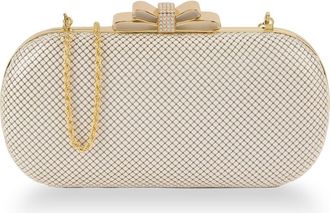 Whiting & Davis Marilyn Bow Minaudiere in Pearl at Nordstrom