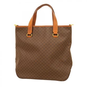Celine Brown Pvc Tote Bag (Pre-Owned)