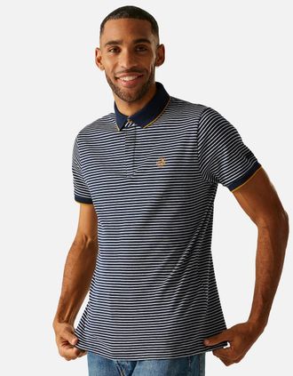 Regatta Mens Regatta Mens Tiver Striped Polo Shirt - White - Size: 36
