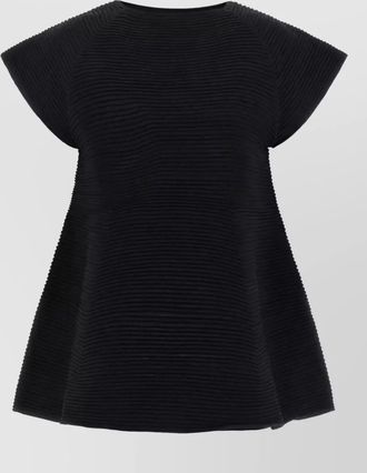Issey Miyake ribbed mini dress