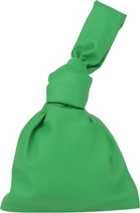 Bottega Veneta Bv Twist Bag Leather Green Leather Handbag (Pre-Owned)