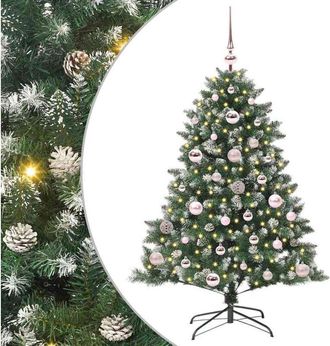 vidaXL Árbol de Navidad artificial Verde 120 cm PVC, Plástico y Acero vidaXL