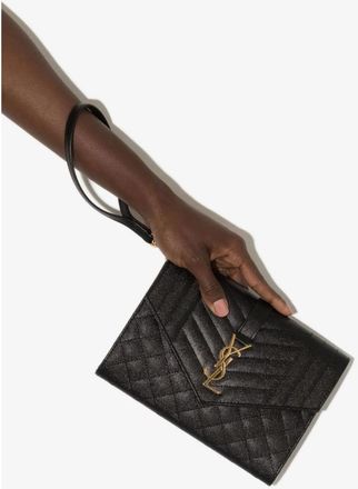 Saint Laurent Monogram Envelope Clutch Bag