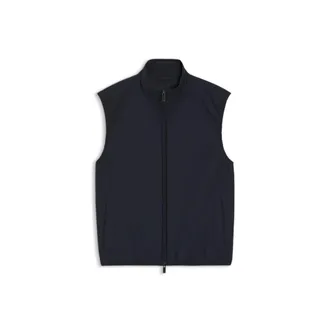BOSS Knit-trim gilet with water-repellent finish