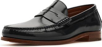 Johnston & Murphy Baldwin Penny Loafers Mens Shoes Black Brush-Off Full Grain : 10.5 M, Leather