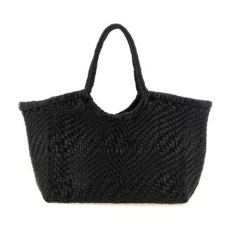 Dragon Diffusion B Weave Leren Tote - Dames - Tassen - Zwart - Maat: ONE Size Leer