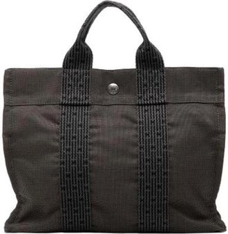 Herm&egrave;s Pre-owned Tote Bags, female, Gray, Size: ONE SIZE Pre-owned The Herline PM