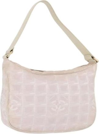 Chanel Pre-owned Shoulder Bags, female, Pink, Size: ONE SIZE Pre-owned Nylon Shoulder Bag
