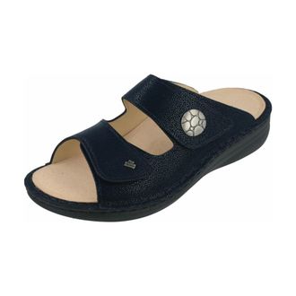 Finn Comfort Sandaal met twee klittenbanden - Dames - Schoenen - Blauw - Maat: 40 EU Poliester