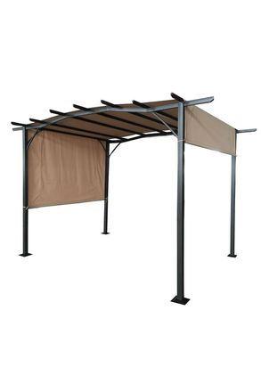 Royalcraft SAN REMO SLIDING PERGOLA 2.75X3.66M in Light Brown