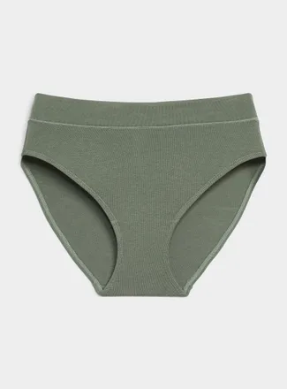 Miiyu Womens Essential ultra-comfortable high-waist bikini panty Organic cotton & TENCEL TM modal